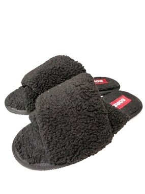 Sorel Womens Go Mail Run Black Sea Salt Slip On Shoes Slippers Size 10
